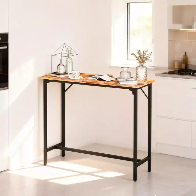 Karl Home 43'' Counter Height Bar Table Rectangular Pub Table Sofa Table
