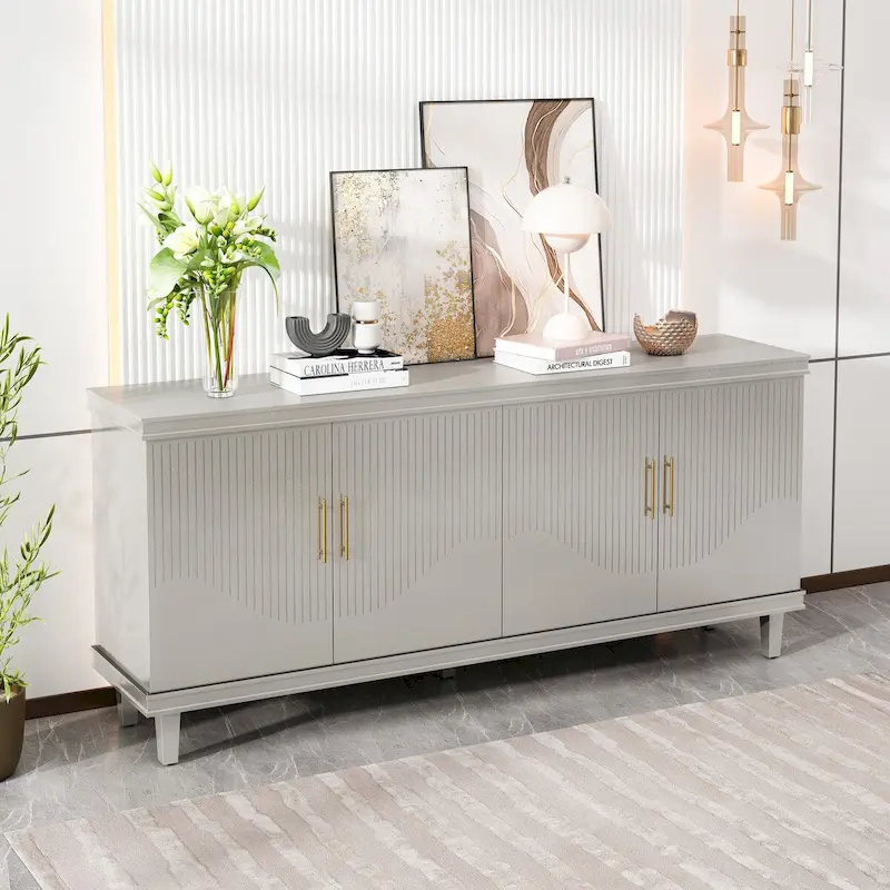 4-Door Cabinet,for Living Room,Kitchen,Bedroom