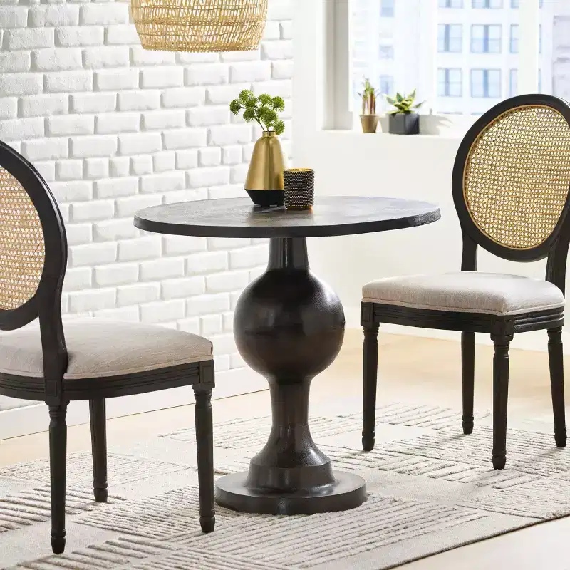 Devries Modern Handmade Aluminum Circular Dining Table