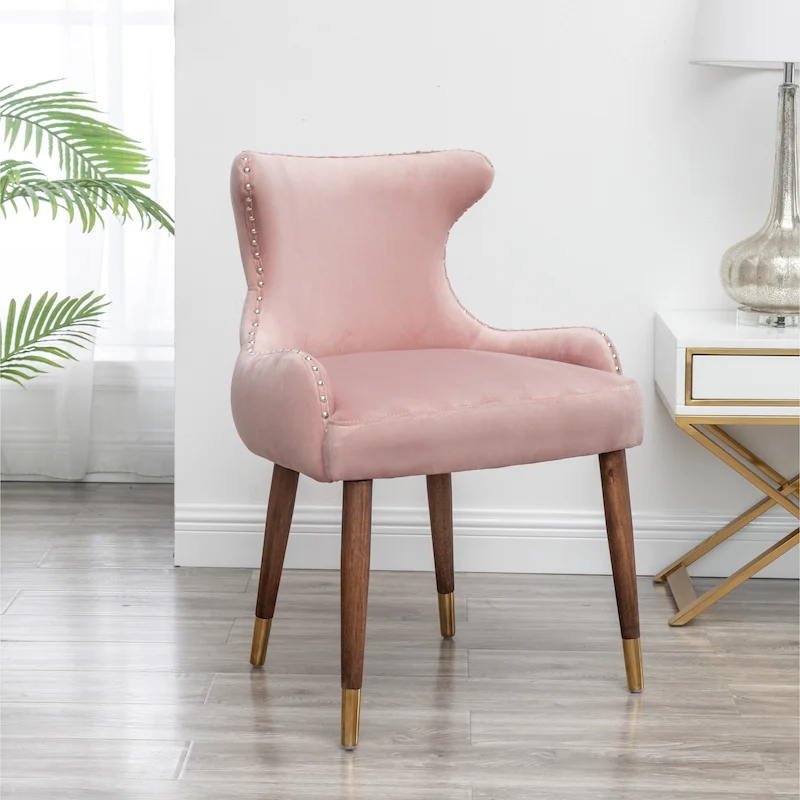 Roundhill Furniture Lindale Mid-century Modern Velvet Accent Chair