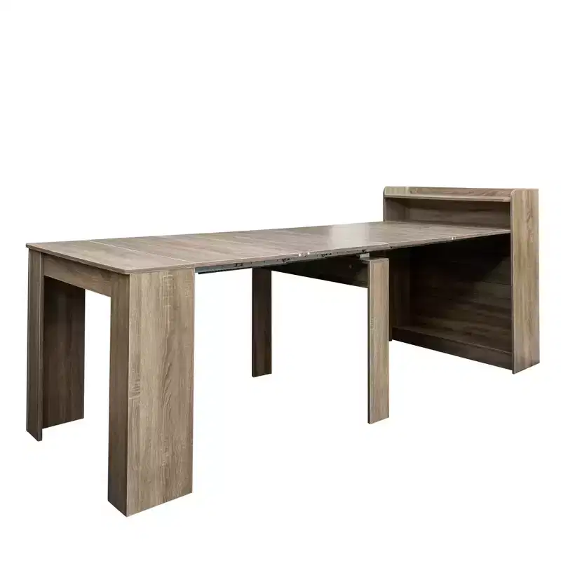 Modern Extendable Dining Table With Storage Space Table Easy Assembly Rectangular Table Modern Extendable Dining Room Table