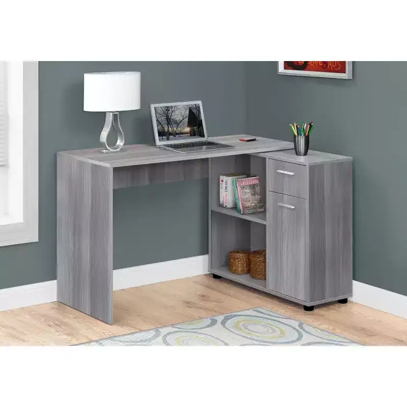 60 Computer Desk with Storage Cabinet