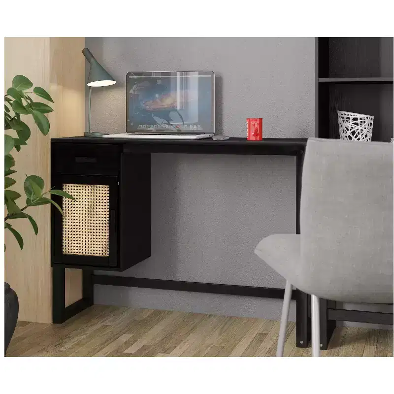 Ren Home Talo Desk with Closed Storage and Drawer
