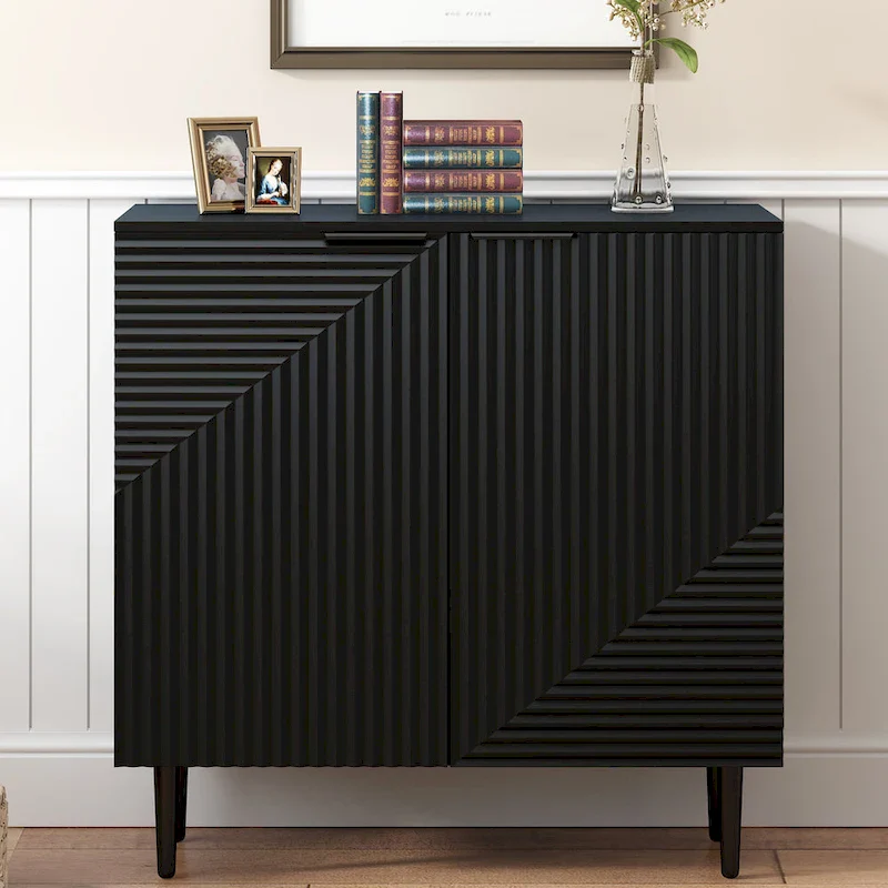 Mirod Modern Minimalist Side Cabinet with Adjustable Shelves for Stylish and Versatile Storage