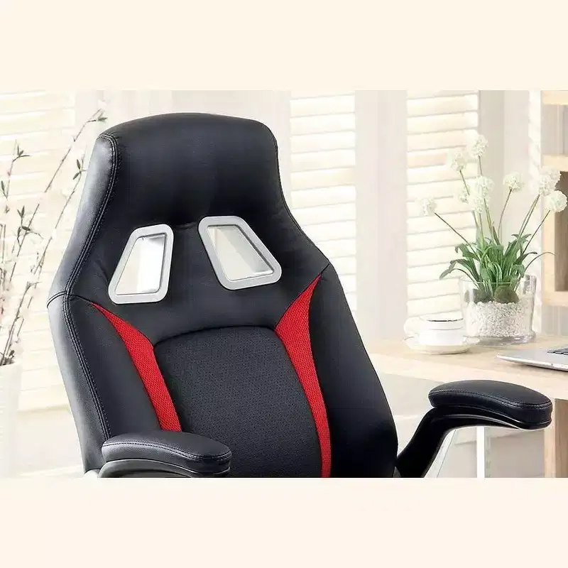 TUYOHW Adjustable Ergonomics Gaming Chair 360 Swivel Chair with Wheels,Black/Red Computer Chair for Office&Home,Versatile Leisure Chair