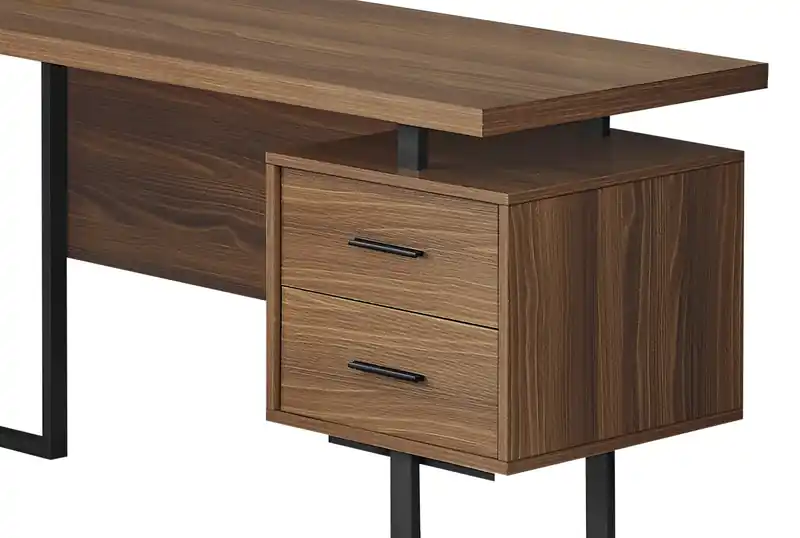 Reversible 71 L-Shaped Corner Office Desk with 3-Drawers